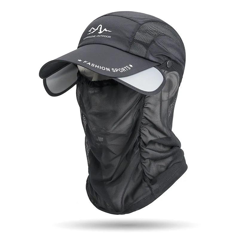 Chapéu de Sol Portátil 360° para Pesca e Aventura - - Ecom Pesca