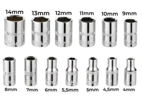 Kit com 46 Peças de Ferramentas Multiuso Soquetes com Maleta