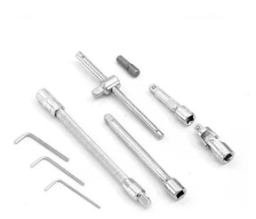 Kit com 46 Peças de Ferramentas Multiuso Soquetes com Maleta