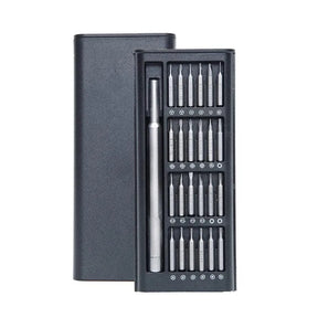 Estojo com 24 Chaves Precisão (Tipos de Pontas - Fenda, Philips, Torx, Allen, Y).