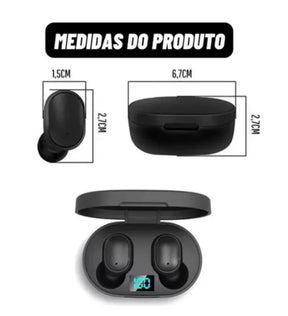 Fone De Ouvido Sem Fio  - E6s e A6s Bluetooth 5.0